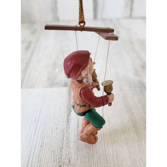 Hallmark 1992 Elfin marionette ornament Xmas puppet elf - Picture 4 of 7
